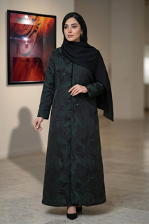 مانتو بلند ژاکارد